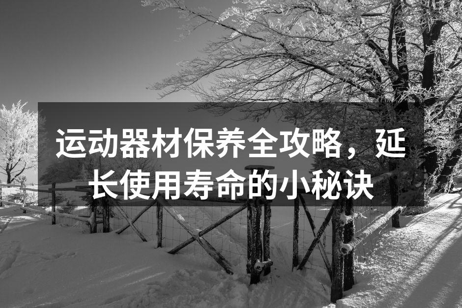运动器材保养全攻略，延长使用寿命的小秘诀